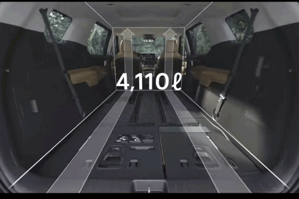 Luggage Mode (folding 2/3 row)